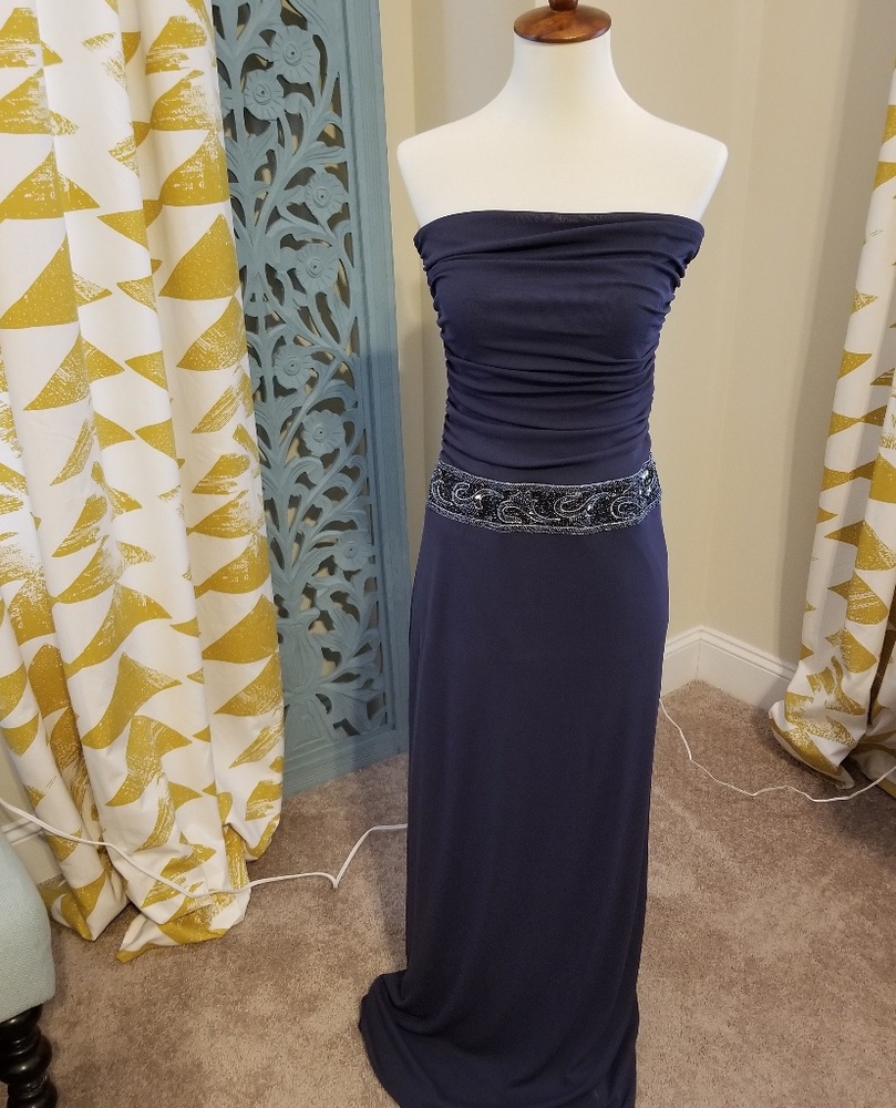 Laundry shelli Segal evening gown strapless 4
